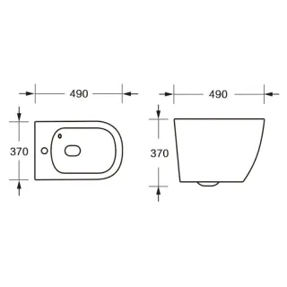 Унитаз подвесной Milleau VORTEX MYL038SGW белый